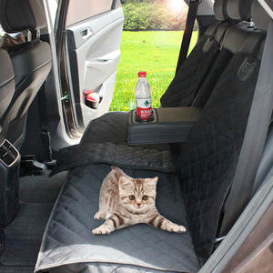الاستخدام العالمي غطاء مقعد للحيوانات الأليفة انفصال أكسفورد النسيج للماء كلب أليف العالمي سيارة المقعد الخلفي غطاء - Product Image 5