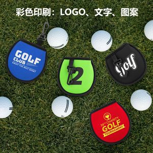 Golf Ball Cover Neoprene Fabric 3.78 Inch Portable With Hook For Golf Accessories - Product Image 4