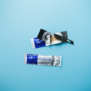 شفرات سكين جراحية بدون 15 شفرة مقص جراحي من الفولاذ المقاوم للصدأ شفرات مجرفة جراحية 19 مشرط جراحي 23 - Product Image 3