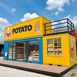Luxury Mobile Foldable Customizable Steel Structure Container <b>House</b> with Sliding Door Modern Design Prefabricated Modular Shop - Product Image 2