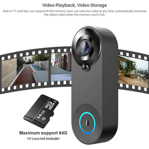 1080P Smart WiFi <strong>Video</strong> Doorbell with Camera, 2MP HD Two-Way Audio Tuya App Control, Waterproof Home Security <strong>Intercom</strong> System - Product Image 5