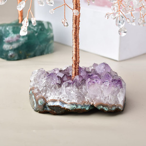 Arbre en pierre d'améthyste artisanal de luxe unique pour la vente en gros - Product Image 4