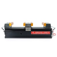 Étau combiné hydraulique premium 2 stations, à dents à espacement réglable avec mors à changement rapide pour machine de fraisage CNC