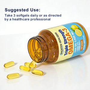 Complément d'OMÉGA-<span class=keywords><strong>3</strong></span> triple force végétalien EPA DHA de Richtek OEM ODM, capsule molle d'acides gras d'huile de poisson - Product Image 6