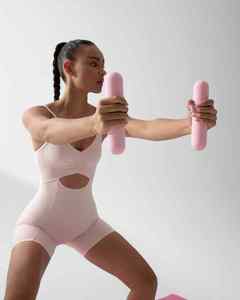 Haute qualité personnalisé salle de sport à domicile poids libre <span class=keywords><strong>color</strong></span>é Pilates main poids Gym <span class=keywords><strong>Fitness</strong></span> ensembles silicone haltères ensemble - Product Image 1
