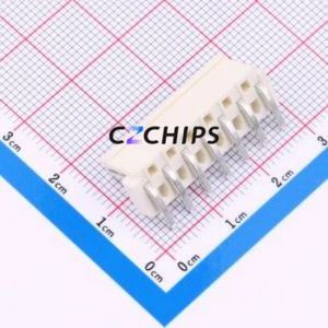 BX-VH3.96-7PWZ-GW Wire-to-Board Pin Header Bent Lead Through Hole,P=3.96mm Connector 1x7P 3.96mm Right Angle Insert VH - Product Image 2