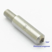 Herramienta de grabado de piedra de 104 grados, torno CNC, enrutador de grabado de diamante, broca para trazado de granito