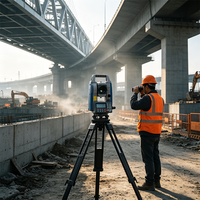 Station totale Sokkia IM52, haute précision 5 secondes, EDM sans réflecteur, visée automatique, instrument de topographie pour l'ingénierie, la construction et la cartographie