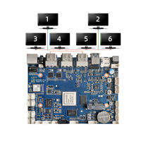 Rockchip rk3588 3588 ARM AI Robot IOT NPU NVR monitoreo 6 pantalla máquina de juegos android 12 placa base