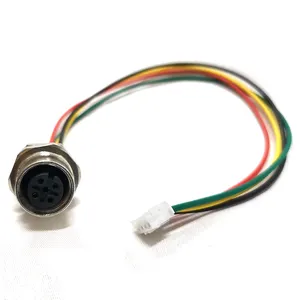Conector de Cable hembra Circular impermeable IP68, macho, M8, M12, 2, 3, 4, 5, 8, 12, 17 Pines, venta directa de fábrica