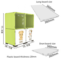 Armoire de rangement moderne, colorée et durable pour l'école, la salle de classe, bricolage, modulaire, assemblage libre, en plastique ABS