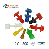 Accesorios de Montaje para Módulos de Criba de PU Resistentes al Desgaste, Piezas de Repuesto para Criba Vibratoria con Perno Extendido para Separación de Minerales