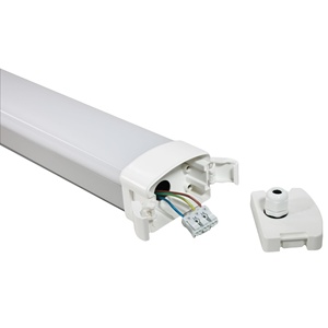 ไฟ LED ป้องกันน้ำและฝุ่น IP66 5000K แสงเดย์ไลท์ IP66 AC 220V พร้อมเซ็นเซอร์ ใช้ในลานจอดรถฉุกเฉิน - Product Image 1