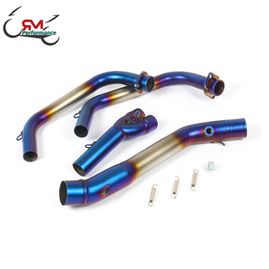 Sistema de Escape Completo de Motocicleta de 51 mm Modificado de Carreras con Tubo de Conexión Frontal Escape <span class=keywords><strong>Moto</strong></span> para YZF R3 R25 2014-2018 MT-03 <span class=keywords><strong>MT03</strong></span> 2016-2018 - Product Image 4