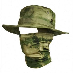 One Hole Ski Mask Balaclava With <b>Folding</b> <b>Bucket</b> Hats Fishing Hat Wide Brim Adjustable Boonie Hats for Men - Product Image 5
