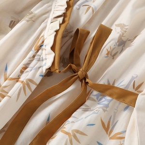 Pigiama da <span class=keywords><strong>donna</strong></span> con stampa Logo doganale all'ingrosso primavera e autunno manica lunga abito pigiama - Product Image 4