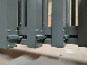 JHR Porte coulissante extérieure moderne Portails télescopiques sans rail avec bloc de nylon Matériaux en acier, aluminium <span class=keywords><strong>et</strong></span> acier inoxydable - Product Image 3