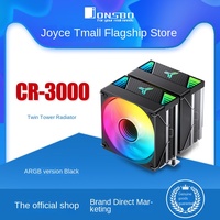 Boîtier d'ordinateur JONSBO CR-3000 ARGB, refroidissement par air, 7 caloducs, double tour, double ventilateur, radiateur 3000E, refroidissement du processeur, roulement à billes en cuivre