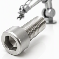Vis de robot CNC de précision en alliage d'aluminium à tête hexagonale M2 M3 M4 M5 M6 M8 pour la robotique, l'automatisation, OEM personnalisé
