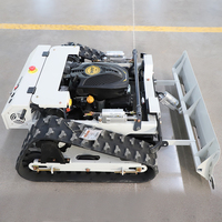 Tondeuse à gazon télécommandée à prix bas et à grande vitesse de déplacement, excellente capacité de tonte en pente, tondeuse à gazon pour terrain herbeux pour couper 500/800/1000 mm