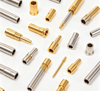 Connecteurs à ressort personnalisés en acier inoxydable usiné CNC, laiton plaqué or, contacts à ressort, connecteurs enfichables, fil EDM 0,005 mm