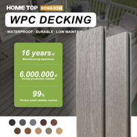Planches de terrasse en WPC ignifuges pour l'extérieur, composite bois-plastique pour aménagement paysager et allées de jardin