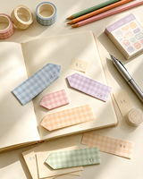 Marque-page personnalisé, étiquette autocollante imperméable en PET, index transparent, notes adhésives pour le bureau et l'école