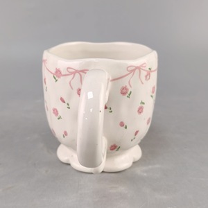 Tasse à eau en céramique de style rétro, luxe léger, haute valeur esthétique, faite à la main, pour couple, cadeau d'accompagnement pour la maison - Product Image 3