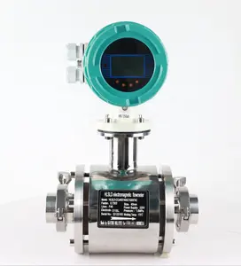 Double Direction Digital RS485 Food Grade Glucose Sanitary Liquid DN25 DN50 Beer Milk Flowmeter Electromagnetic Flow Meter