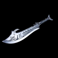 Couteau de cuisine chinois Longquan forgeage intégré et allongement couteau de coupe d'os extraterrestre couteau de scorpion de baleine