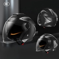 Casque Moto Chopper Jet Vintage Homme Femme Scooter Moto