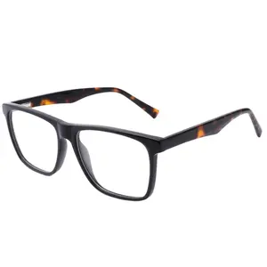 Sunzone Spectacle Frames Wholesale Fashion Acetate Eyewear Men Designer Oversize Glasses