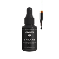 Lifeworth Pure Himalaya Shilajit Résine Souple Oral Liquide Système Immunitaire Supplément de Santé Ayurvédique Source d'Acide Fulvique