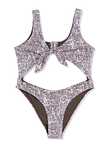 <span class=keywords><strong>Traje</strong></span> <span class=keywords><strong>de</strong></span> <span class=keywords><strong>baño</strong></span> <span class=keywords><strong>de</strong></span> una pieza con estampado <span class=keywords><strong>de</strong></span> serpiente, corte brasileño, escote en V profundo, con aberturas, sexy, para <span class=keywords><strong>mujer</strong></span>, venta al por mayor, personalizado - Product Image 3