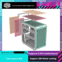 Boîtier d'ordinateur ATX de tour moyenne de haute qualité personnalisé Cooler Master Cool Square 500 avec fenêtre latérale en acier