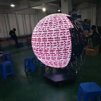 Pantalla LED Redonda de Alta Definición P5mm, Globo LED, Pantalla LED Esférica Interior P5 para Video