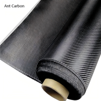 Tissu en fibre de carbone de haute résistance 100% 3k 6k 12k 200gsm~600gsm sergé uni pour matériaux de construction