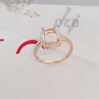 Profession elle feine Schmuck fabrik Custom Ring Blank Diamantring Montage Großhandel Solid 14K Gold Semi Mount