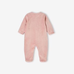 Bamboe katoenen baby velours romper biologische baby footie op maat gemaakte newborn onesie jumpsuit thermische baby slaappak babykleding - Product Image 3
