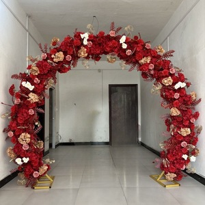 ซุ้มดอกไม้งานแต่งงานขายดี ฉากหลังตกแต่งเวที ดอกไม้ประดิษฐ์จากผ้าไหม สำหรับงานแต่งงานและงานปาร์ตี้ - Product Image 3