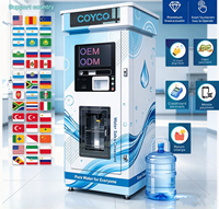 Distributeur d'eau intelligent 24h/24 sans surveillance avec lecteur de codes QR multiples, distributeur d'eau en espèces et écran tactile avec impression de reçus