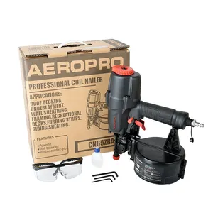 AEROPRO CN65ZRA professionale aria sparachiodi pistola pneumatica serpentina raccordo per mobili Pallet riparazione e fabbricazione