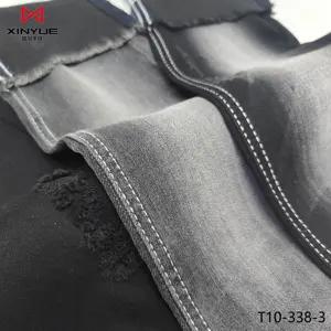 TR high stretch cotton jeans denim fabric for men and women garment mill over 18 years experience manufacturer