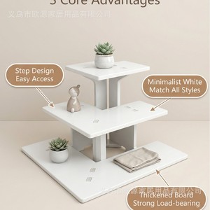 Cosmetics Shelf 3 Layers Desktop Display <b>Stand</b> For Jewelry Makeup Storage Organizer - Product Image 3
