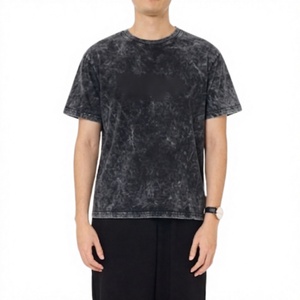Camiseta de Hombre con Logotipo Personalizado, Lavado Ácido, 100% Algodón, 230 g/m², Unisex, Impresión DTG, Corte Cuadrado, Uniforme para Equipo, MOQ Bajo, Hecho en Tailandia - Product Image 3