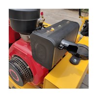 Compacteur de rouleau vibrant manuel à Double tambour de haute qualité rouleau d'asphalte vibrant bébé 600kg rouleau de route