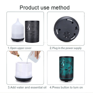 Butterfly Pattern Aroma Diffuser 300ml Mini Humidifier Night <b>Light</b> With <b>Timer</b> <b>For</b> Home Office Use - Product Image 3