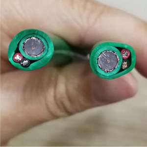 Coaxial <b>Cable</b> KX6 2C <b>Power</b> With BNC Connector For Surveillance Monitoring System PVC Jacket Shielded Braid Type - Product Image 2