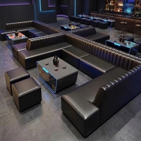 Mobilier commercial pour restaurant, café, boîte de nuit : Banquette et chaise modernes de style contemporain en PU pour café