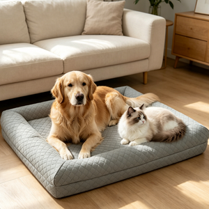 Camas para Perros Transpirables Personalizadas al por Mayor, Camas para Mascotas de <span class=keywords><strong>Doble</strong></span> Uso y <span class=keywords><strong>Doble</strong></span> Cara, Accesorios para Camas de Mascotas, Camas Rectangulares Grandes para Perros y Gatos - Product Image 2